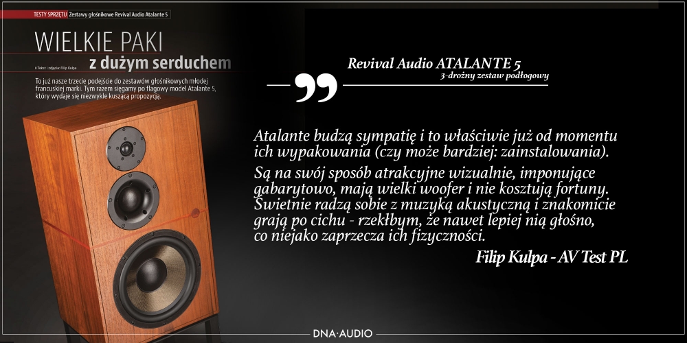 Recenzja Revival Audio Atalante 5 - Audio Video REKOMENDACJA