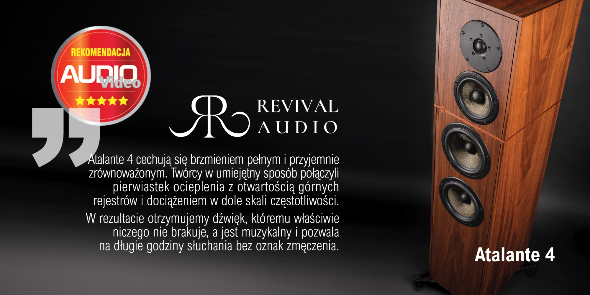 Recenzja i nagroda Revival Audio Atalante 4 - Audio-Video