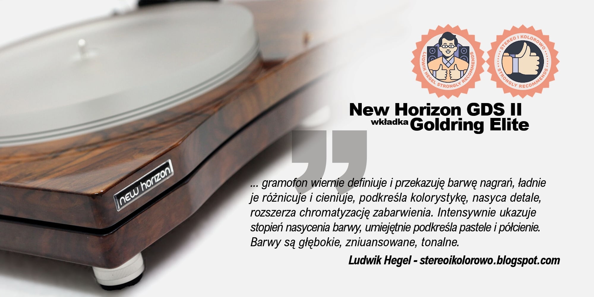 Recenzja i nagroda New Horizon GDS II - Stereo i Kolorowo